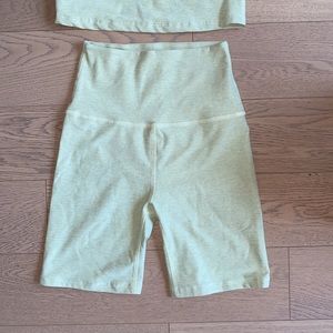 Spacedye Lime bike shorts XS